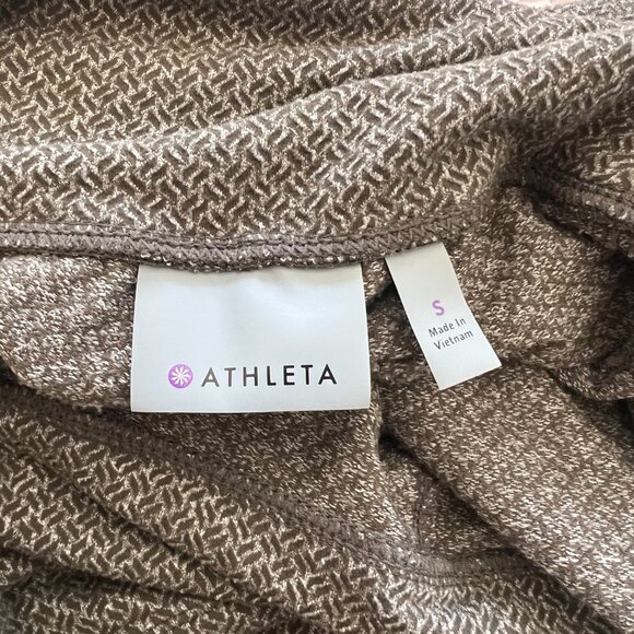 Athleta Green/White Patterned Soft leggings - Picture 4 of 5